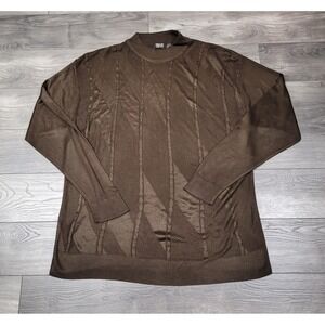 Trust Men's Long Sleeve Pullover Sweater Size XL Brown